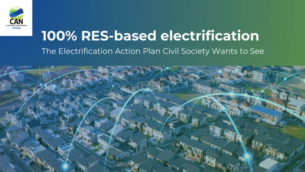 100% RES-based electrification: the Electrification Action Plan Civil ...
