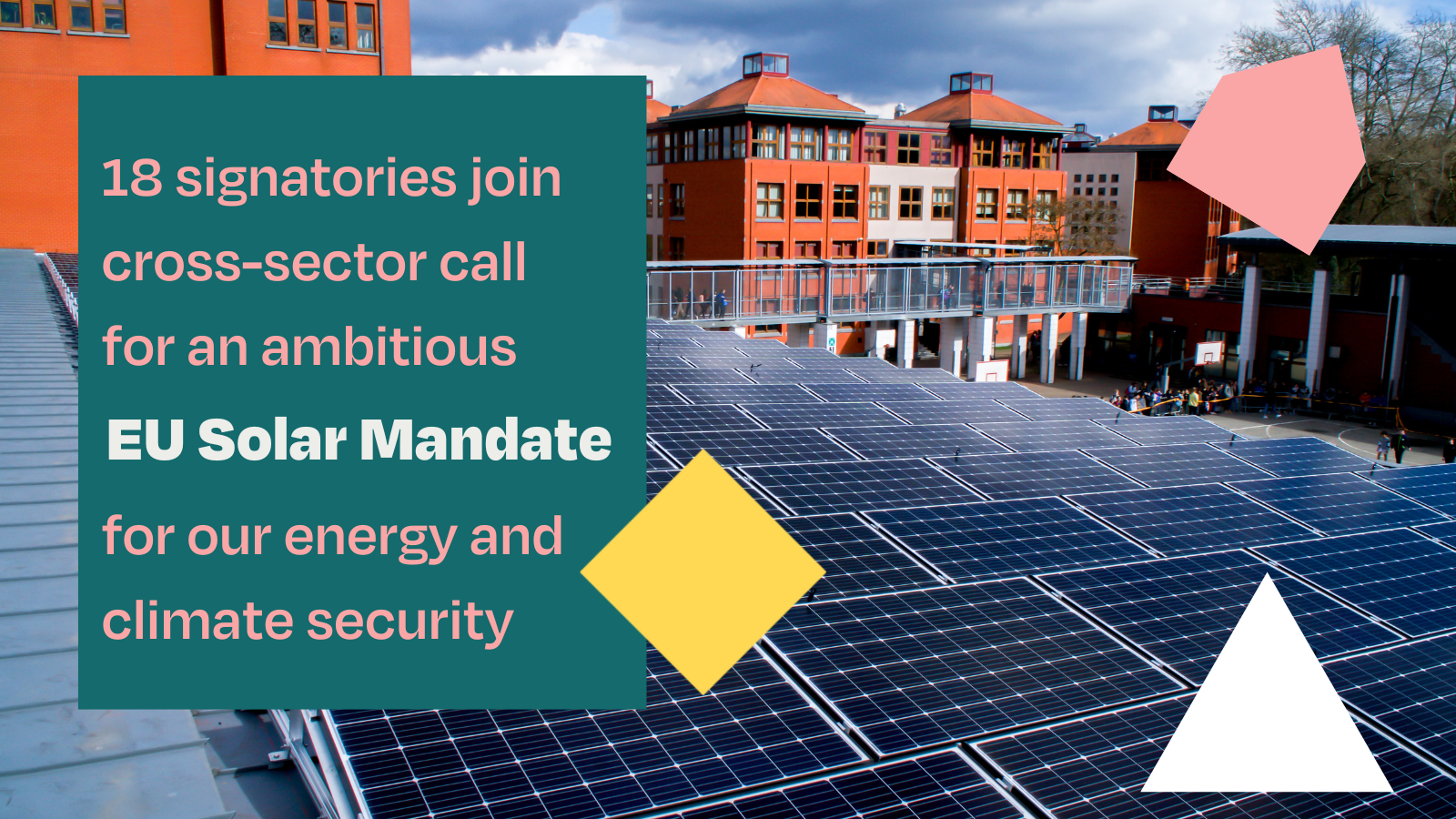 Joint Letter: An EU-solar mandate for a resilient energy system and efficient buildings
