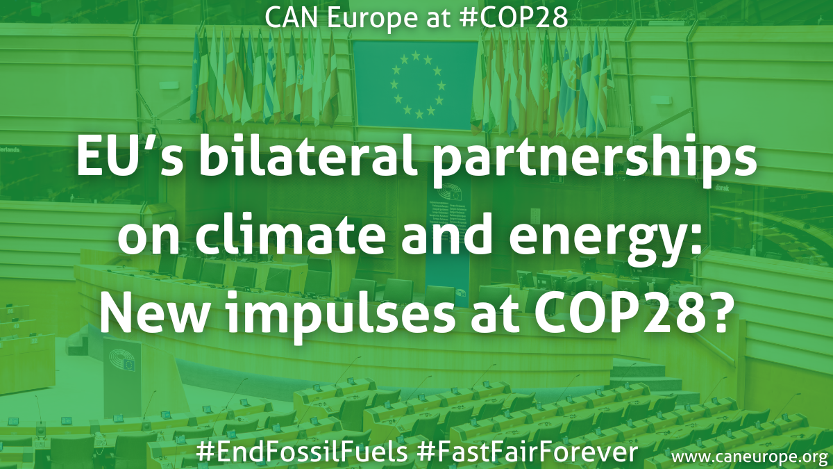 EU’s bilateral partnerships on climate and energy: New impulses at COP28?