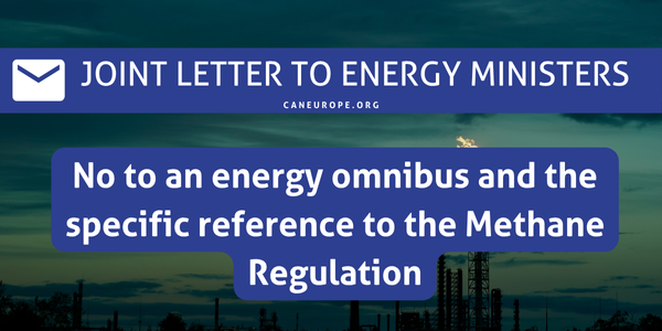 Joint Letter: No to an energy omnibus and the specific reference to the Methane Regulation