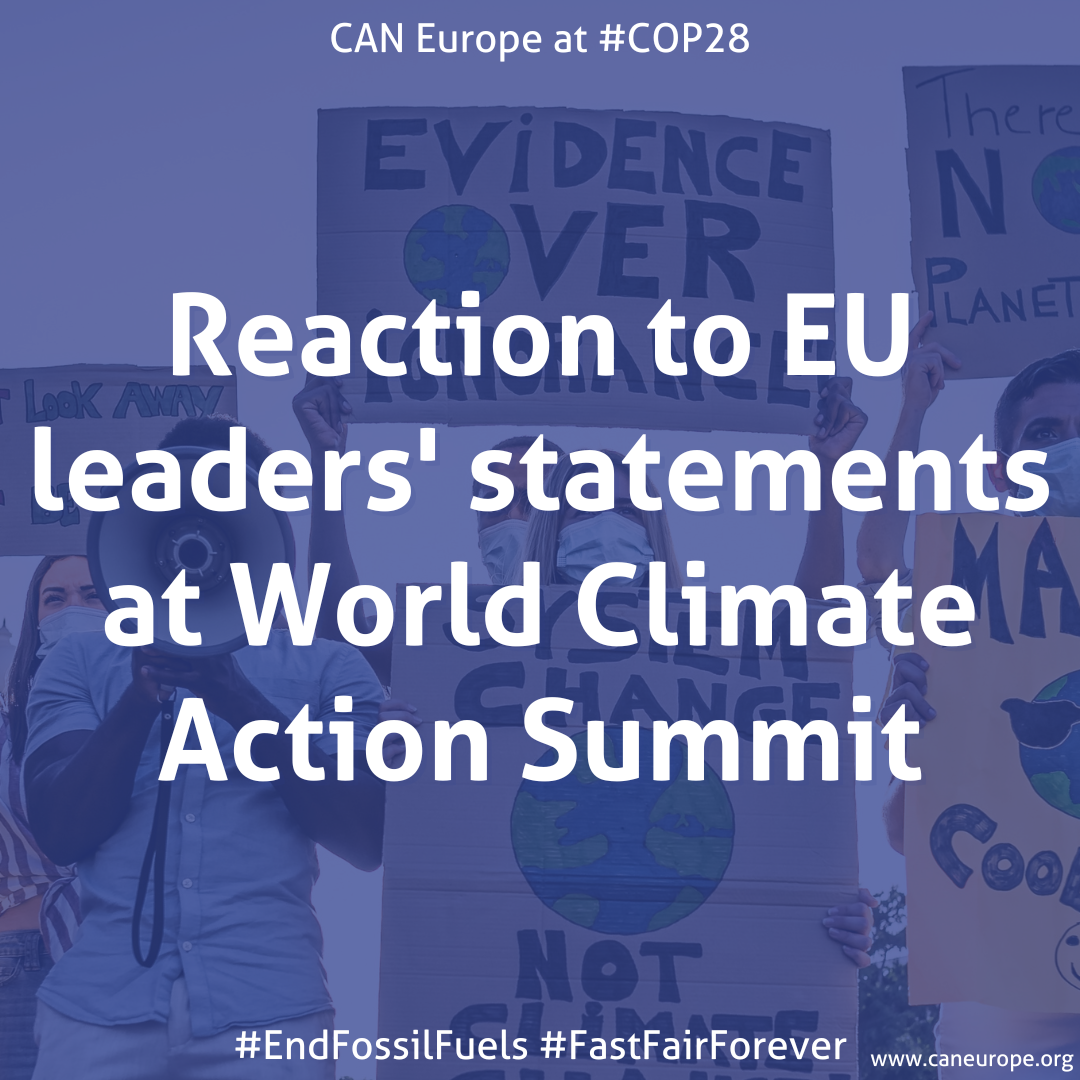 COP28: Reaction to EU leaders’ statements at World Climate Action Summit