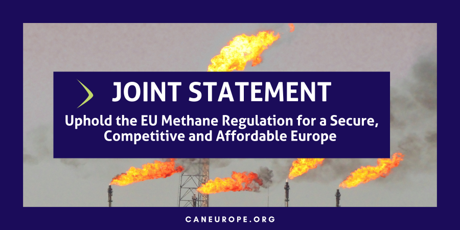 Joint Statement: Uphold the EU Methane Regulation for a Secure, Competitive and Affordable Europe