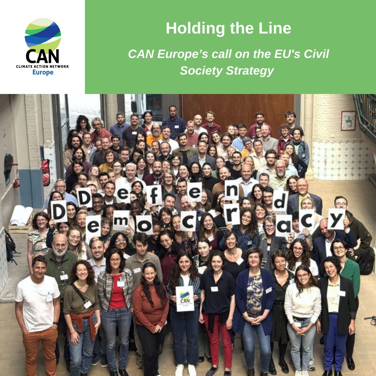 Holding the line: A call for the EU’s civil society strategy to safeguard democracy and climate action