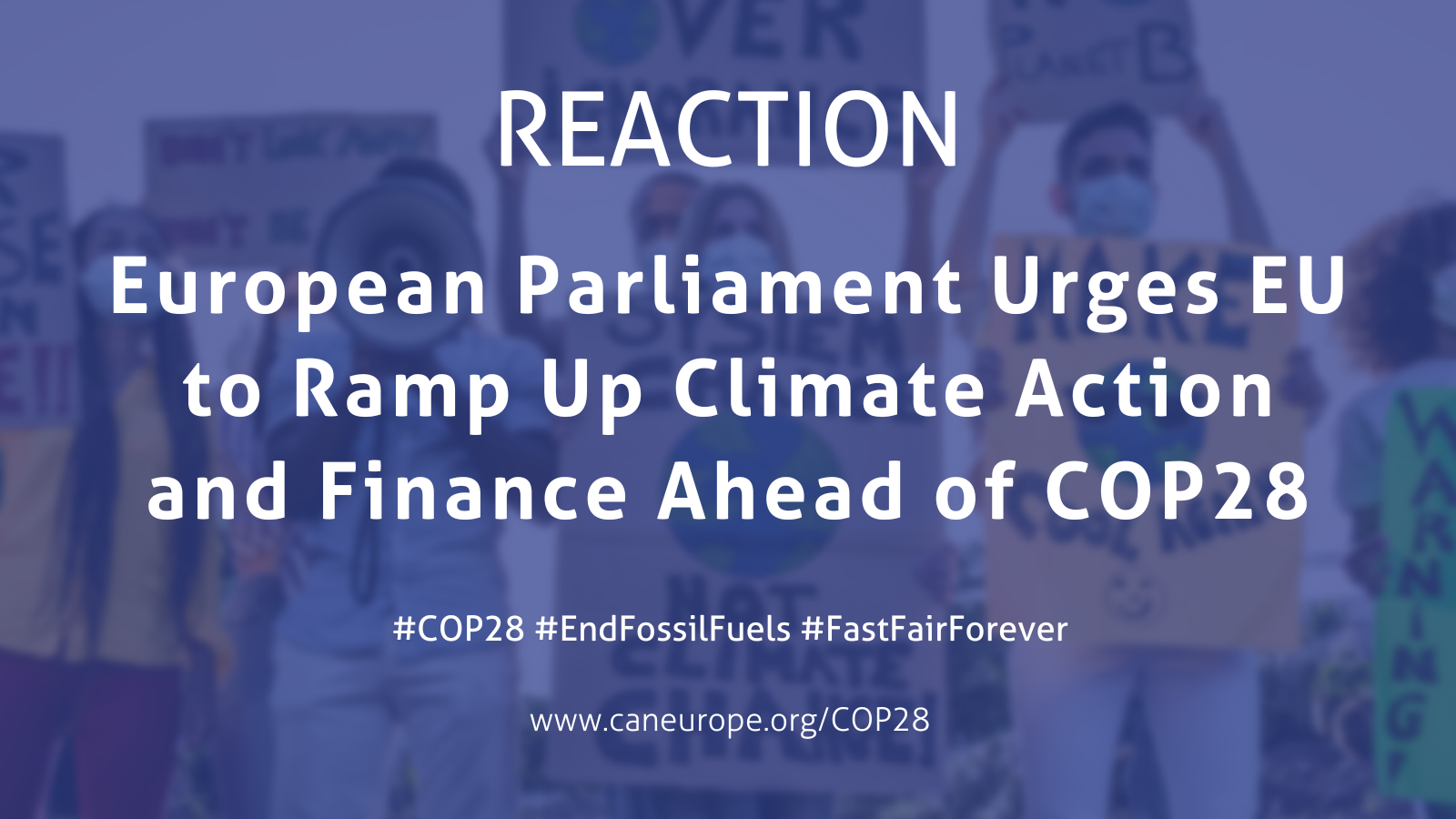 REACTION: European Parliament Urges EU to Ramp Up Climate Action and Finance Ahead of COP28