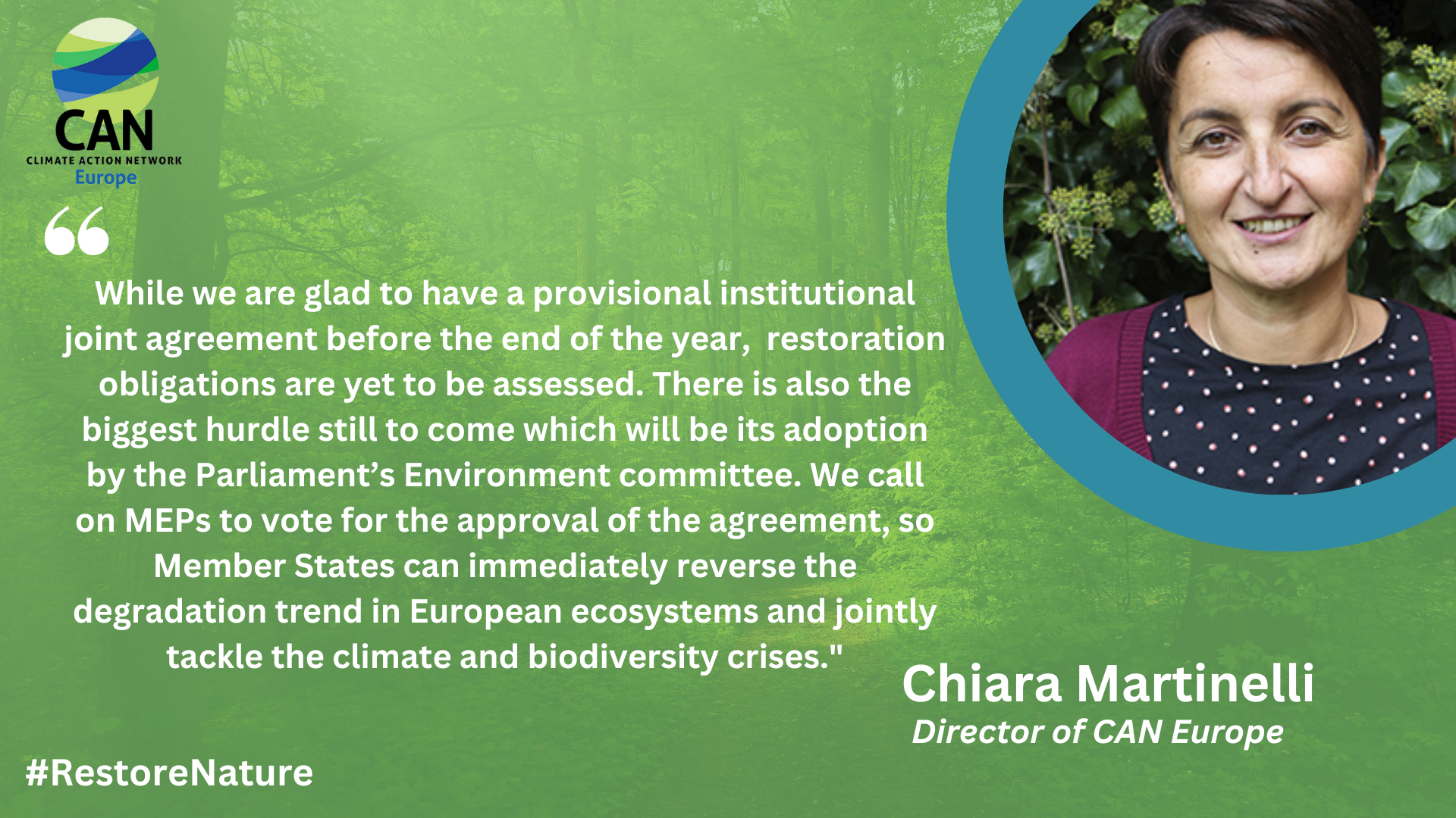 REACTION: A modest win for nature, but biggest hurdle still ahead in the Parliament’s Environment committee