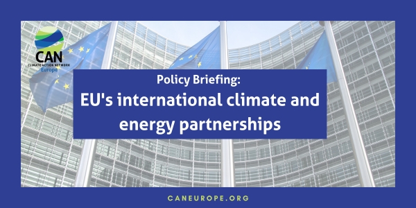 Policy Briefing: Recommendations for the EU’s international climate and energy partnerships