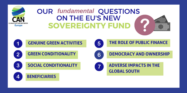 Assessing the EU Commission proposal for a sovereignty fund CAN Europe assessment