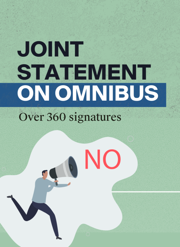 Joint Statement: Disastrous Omnibus proposal erodes EU’s corporate accountability commitments and slashes human rights and environmental protections
