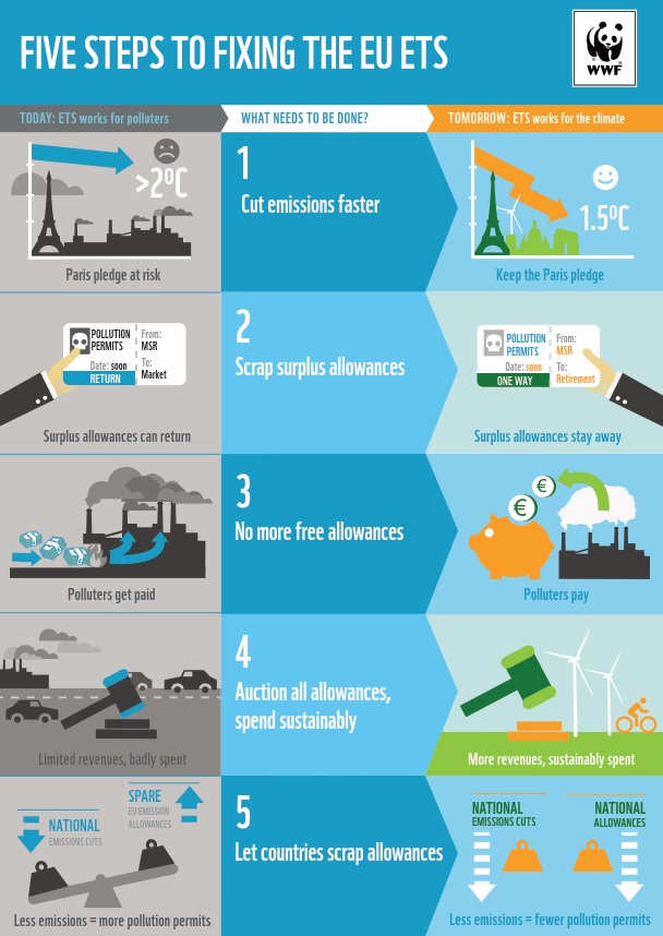 Infographic: WWF 5 Fixes for the EU ETS