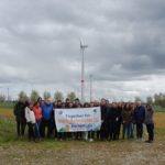 Group photo at the Ecopower windfarm