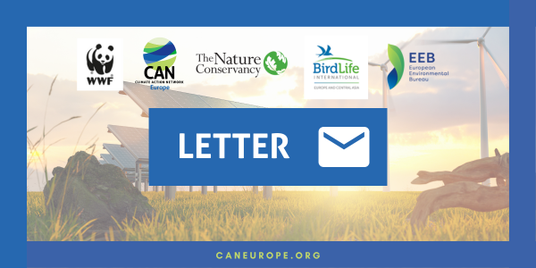 Letter to the upcoming Environment Council on Climate Ambition - CAN Europe