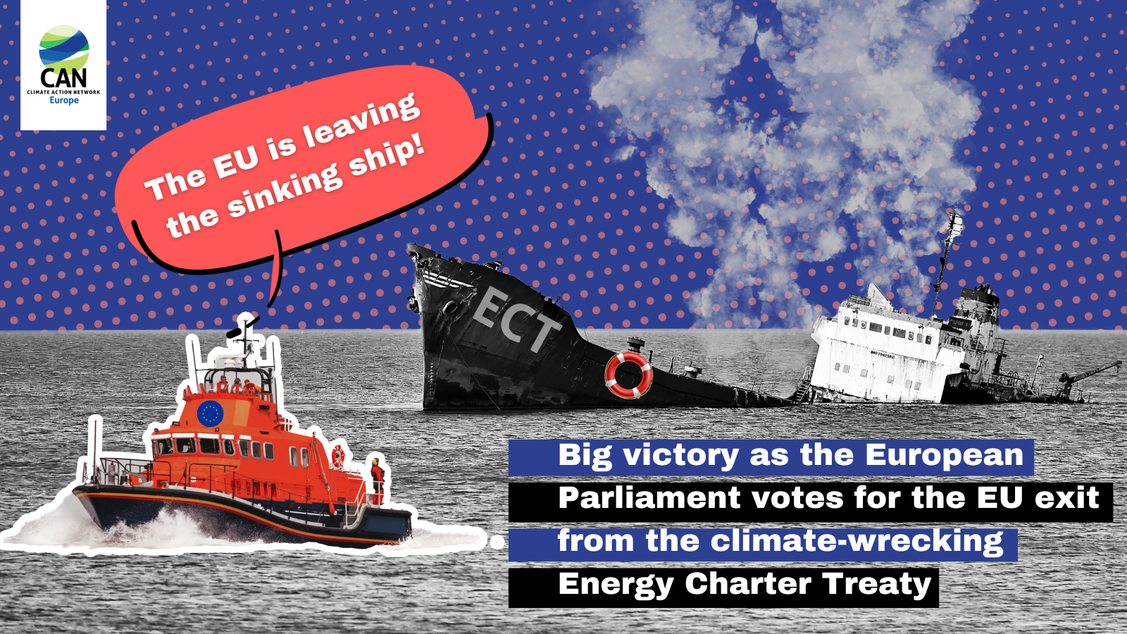 Major victory as the European Parliament votes overwhelmingly in favour of exiting the climate-wrecking Energy Charter Treaty